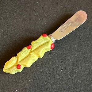 Festive Replacement Spreader Knife with Holly Design